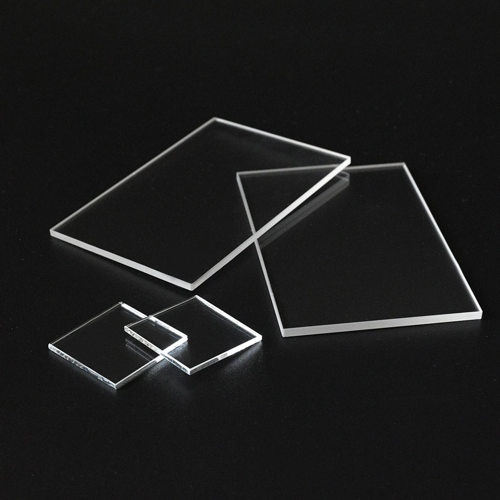 Quartz Glass Sheets Square Quartz Plate for Horse Trailers Drop Down Window and Contact Eye Lenses Quartz Wafer