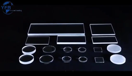 Quarzglasscheiben, quadratische Quarzplatte für Pferdeanhänger, herunterklappbares Fenster und Kontaktaugenlinsen, Quarzwafer