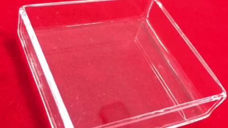 Transparente, maßgeschneiderte quadratische Petrischale aus Quarzglas